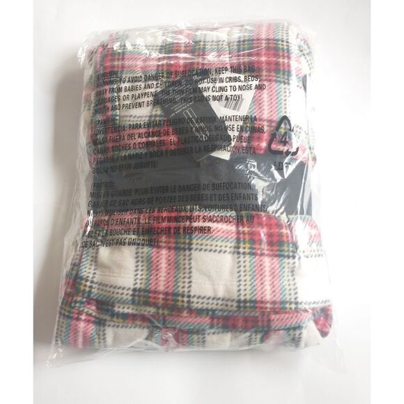 New! RALPH LAUREN Women's Plaid Microfleece Pajama PJ Set Top & Pant Packaged XL - Picture 5 of 6